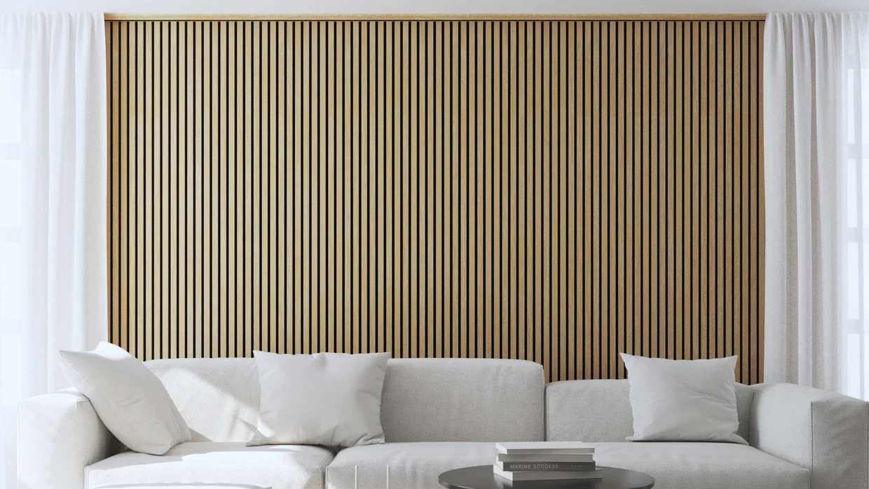 Akoestische panelen 270 x 60 x 2.2 cm - Eiken Naturel - Image 3