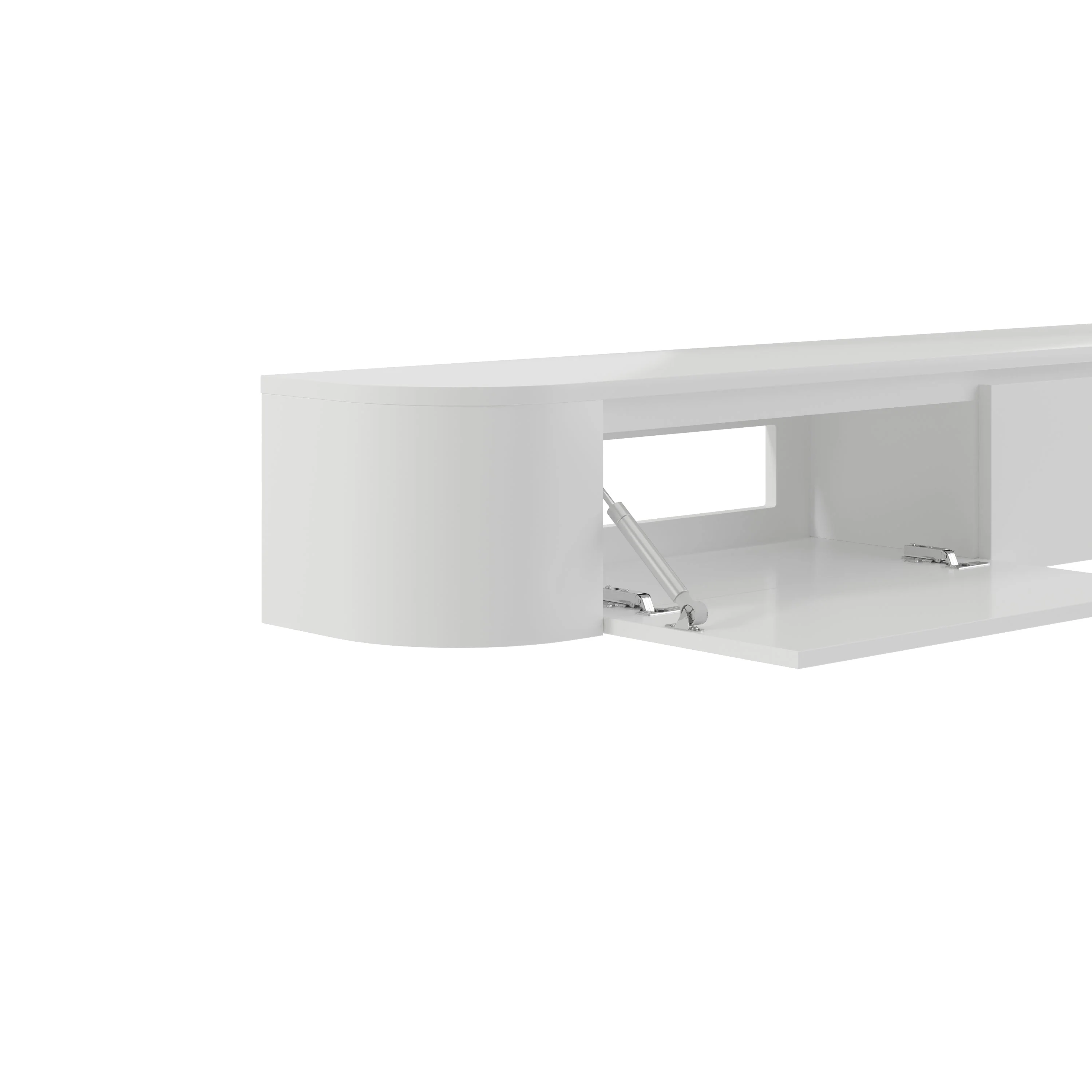 Dulce Japandi Tv-meubel 280 x 32 x 28 cm - Wit - Image 4